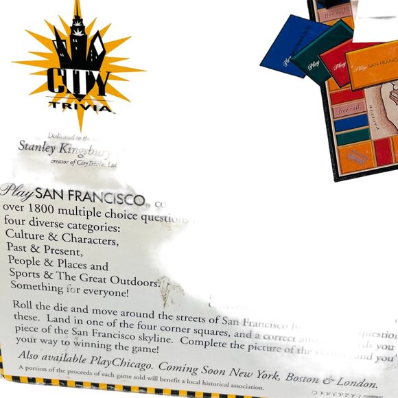 Play San Francisco Definitive City Trivia Board Game Collectible Gift - Picture 3 of 13